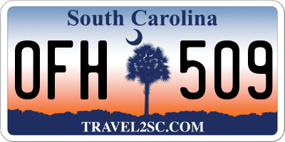 SC license plate OFH509