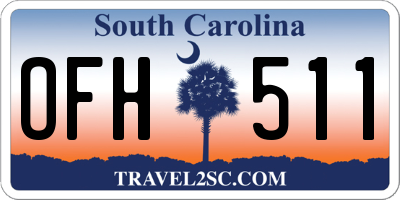SC license plate OFH511