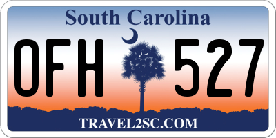 SC license plate OFH527