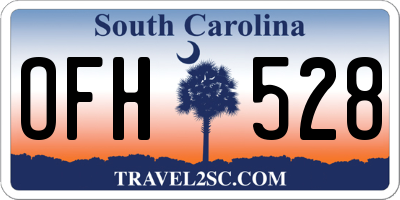 SC license plate OFH528