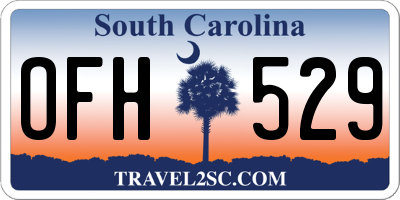 SC license plate OFH529