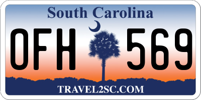 SC license plate OFH569