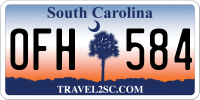 SC license plate OFH584