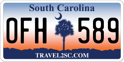 SC license plate OFH589