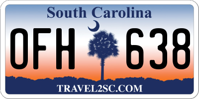 SC license plate OFH638