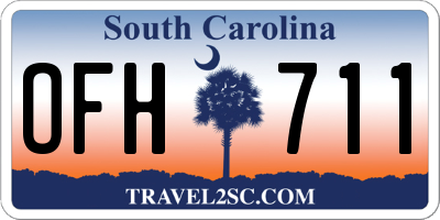 SC license plate OFH711
