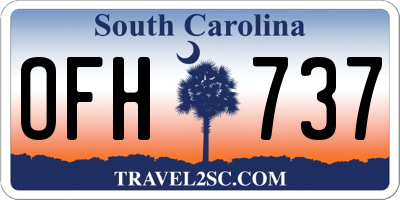 SC license plate OFH737
