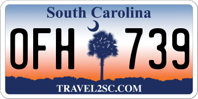 SC license plate OFH739