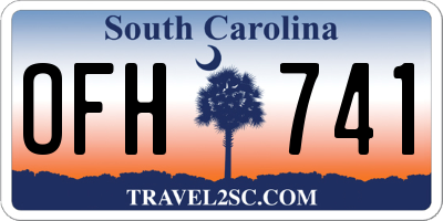 SC license plate OFH741