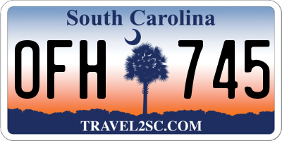 SC license plate OFH745
