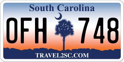 SC license plate OFH748