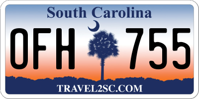 SC license plate OFH755