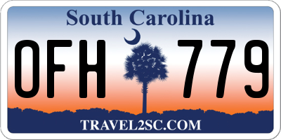 SC license plate OFH779