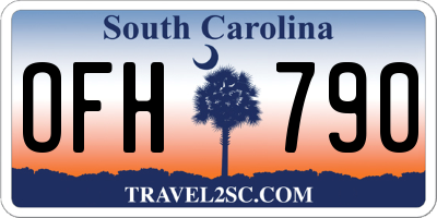 SC license plate OFH790