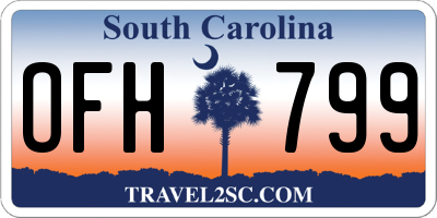 SC license plate OFH799