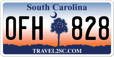 SC license plate OFH828
