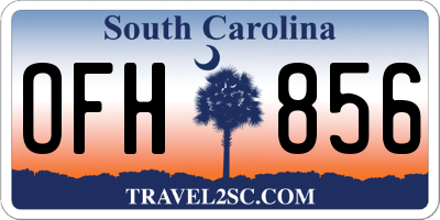 SC license plate OFH856