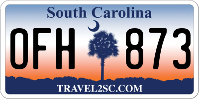 SC license plate OFH873