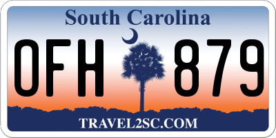SC license plate OFH879