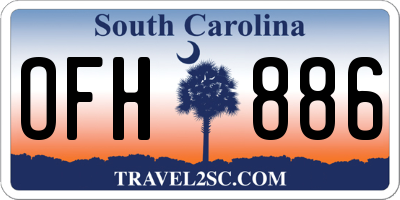 SC license plate OFH886