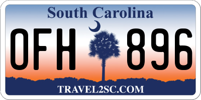 SC license plate OFH896