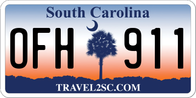 SC license plate OFH911
