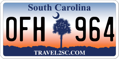 SC license plate OFH964