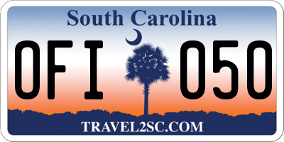 SC license plate OFI050