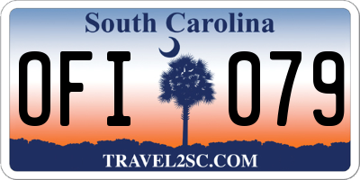 SC license plate OFI079
