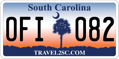 SC license plate OFI082
