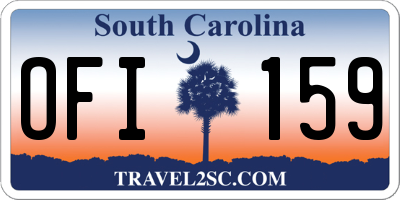SC license plate OFI159