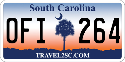 SC license plate OFI264