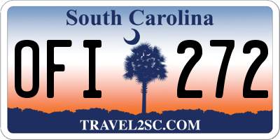 SC license plate OFI272