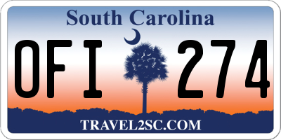 SC license plate OFI274