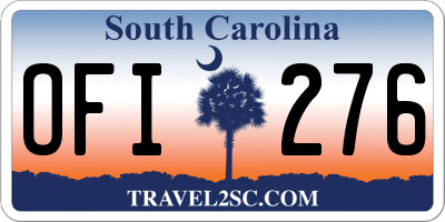 SC license plate OFI276