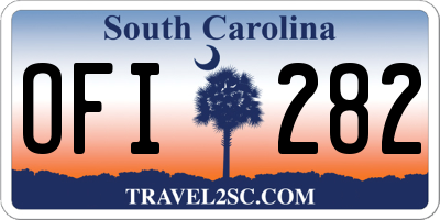 SC license plate OFI282