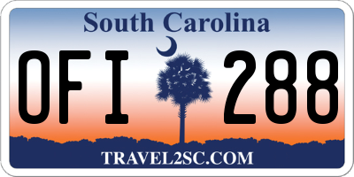 SC license plate OFI288