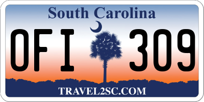 SC license plate OFI309