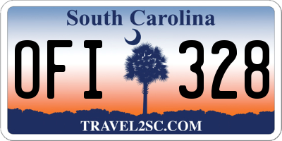 SC license plate OFI328