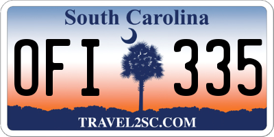 SC license plate OFI335