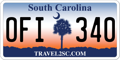 SC license plate OFI340