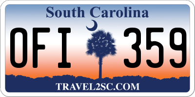 SC license plate OFI359