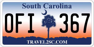 SC license plate OFI367