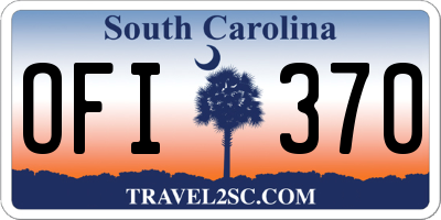 SC license plate OFI370
