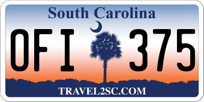 SC license plate OFI375