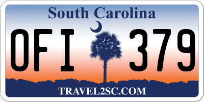 SC license plate OFI379