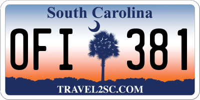 SC license plate OFI381