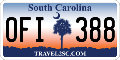 SC license plate OFI388