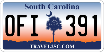 SC license plate OFI391