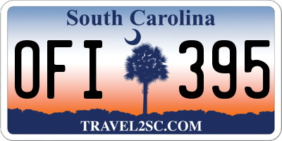 SC license plate OFI395